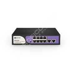 BDCOM S1000-8P2F: Unmanaged PoE+ Switch, 8x FE RJ-45, 2x 100M SFP, zdroj 220V AC