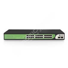 BDCOM S1500-24T2S: Unmanaged Gigabit Switch, 24x RJ-45, 2x SFP, zdroj 220V AC