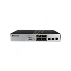 BDCOM S2510-P: L3-lite Managed PoE+ Gigabit Switch, 8x PoE GE RJ-45, 2x SFP, PoE budget 130W, zdroj 220V AC, fanless