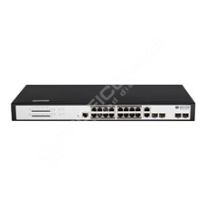 BDCOM S2520-P: L3-lite Managed PoE+ Gigabit Switch, 16x PoE GE RJ-45, 2x GE RJ-45/SFP kombo, PoE budget 250W, zdroj 220V AC