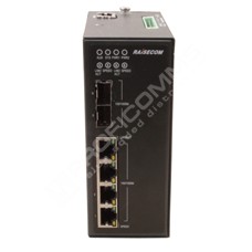 Raisecom S1508i-2GF-4GE-DCW24: Průmyslový L2 switch s managementem, 2x 100Base-FX/1000Base-X SFP porty, 4x 10/100/1000Base-T RJ45 portů, DCW24: 12/24VDC (10~36 VDC)