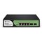 BDCOM S1500-4P2S: Unmanaged Gigabit PoE+ Switch, 4x PoE RJ-45, 2x SFP, zdroj 220V AC, PoE budget 60W