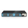 BDCOM S1200-24P2G1S: Unmanaged PoE+ Switch, 24x FE RJ-45, 2x GE RJ-45, 1x GE SFP, zdroj 220V AC, PoE budget 280W