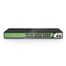 BDCOM S1500-24P2S: Unmanaged Gigabit PoE+ Switch, 24x PoE RJ-45, 2x SFP, zdroj 220V AC, PoE budget 280W